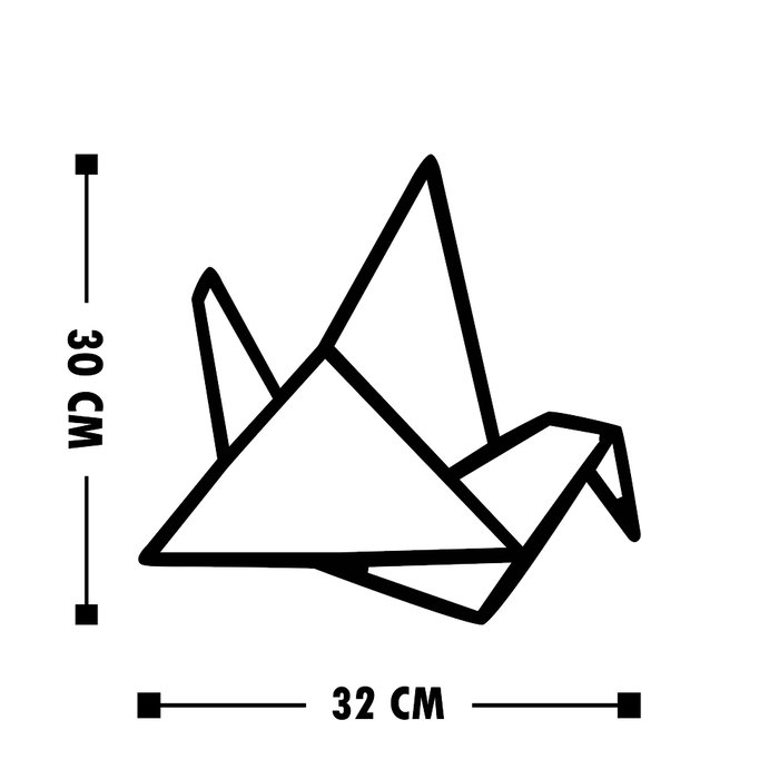 Wallity Oragami Accesorio de Pared de Madera Decorativa Negro Pack de 3 Wallity Oragami Accesorio de Pared de Madera Decorativa Negro Pack de 3